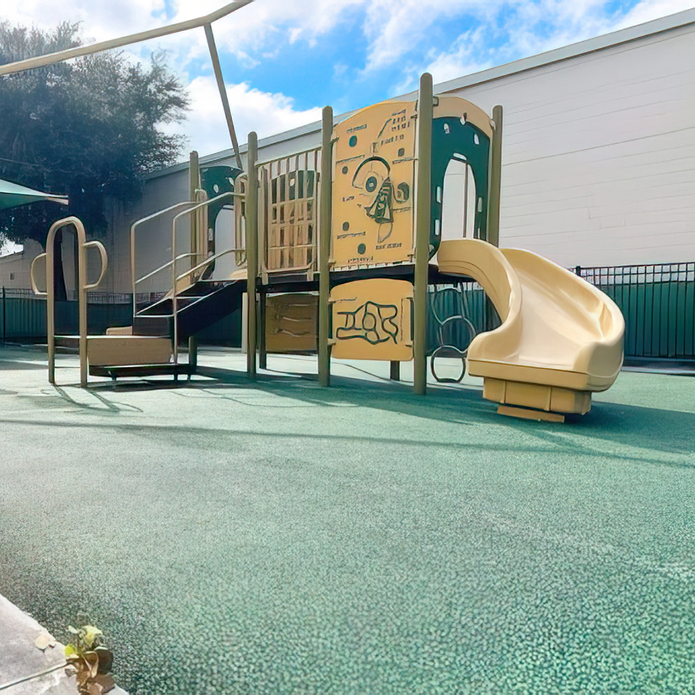 Large Playgrounds & Turfed Areas Make For Fun & Safe Play